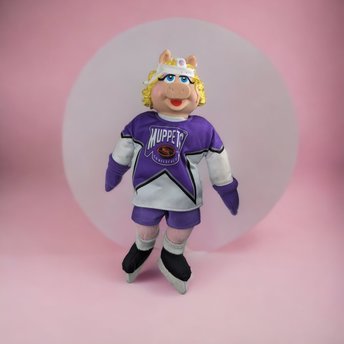 Vintage Plush Miss Piggy NHL Hockey