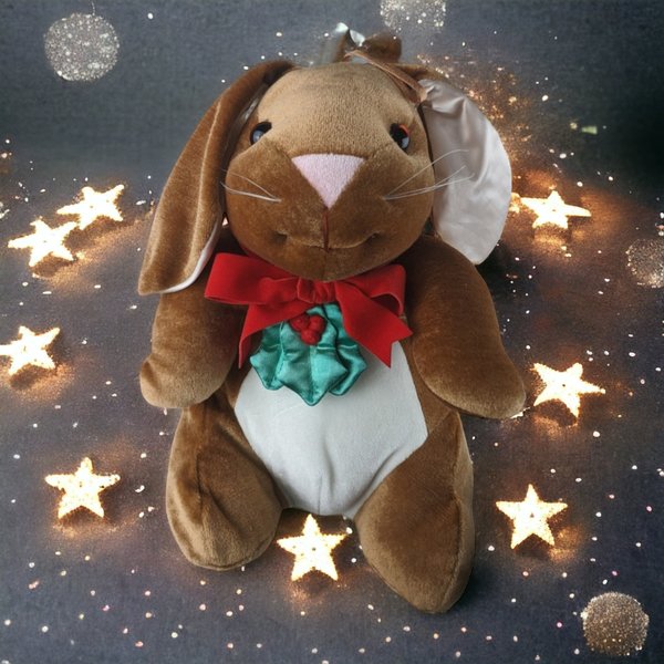 Vintage Bunny Ears Velveteen Rabbit Plush: Timeless Cuddly Charm