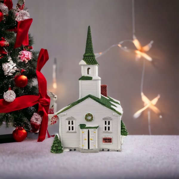 1986 Dept. 56 "Steeple Church" - Timeless New England Village Collectible