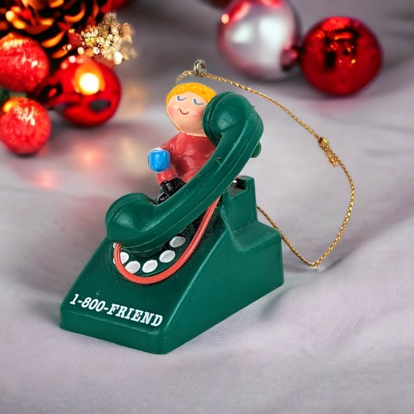 Vintage Avon Someone Special Phone Ornament: Retro Holiday Charm