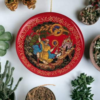 Tianex Russian Legends Firebird Porcelain Ornament: Exquisite Holiday Elegance