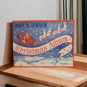 Musical Time Capsule: 1945 Christmas Album Sheet Music by John W. Schaum – Vintage Festive Melodies for Piano