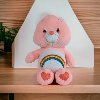 2002 Care Bears Cheer Bear 8" Plush Toy - Positively Adorable Pal