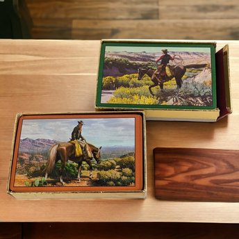 Vintage Congress Cowboy Playing Cards - Set of 2 Decks for Classic Card Game Enjoyment