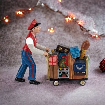 Vintage Dept. 56 'We're Goin By Train' Collectible Figurine - Nostalgic Holiday Delight