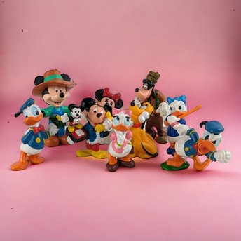 Lot of 9 Vintage Disney PVC Character Figures