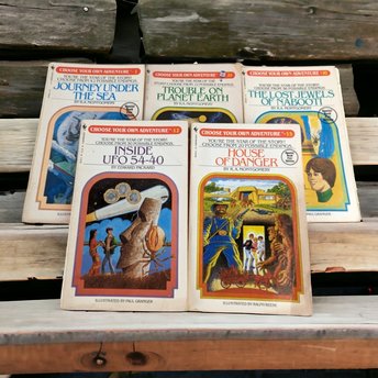 Set of 5 Vintage Choose Your Own Adventure Books
