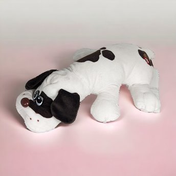 1985 Tonka Pound Puppy White with Dark Brown Spots