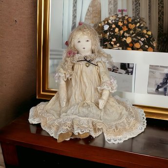 Vintage Handmade Rag Doll