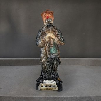 Vintage The Original Emmett Kelly Jim Beam Decanter - Collectible Clown Decanter, Empty Bottle, Nostalgic Barware