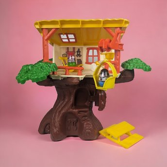 1975 Hasbro Romper Room Weebles Treehouse Playset