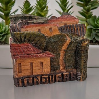 Unique Vintage Dream Box | Hand-Carved Wood | Honduras