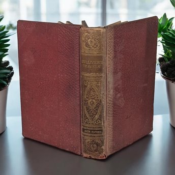 Rare Antique "Gulliver's Travels" by Jonathan Swift | 1800s Hardcover