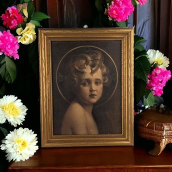 C. Bosseron Chambers Art | "Light of the World" Framed Print | Vintage