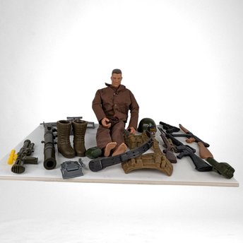 1990s Hasbro GI Joe Action Figure with Accessories