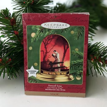2000 Hallmark Gone with the Wind Farewell Scene Ornament - Vintage Holiday Decor, Classic Movie Collectible, Keepsake Ornament