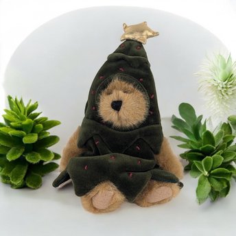 Vintage 2001 Boyds Bears Frazier Christmas Tree Bear | Collectible Bear | Holiday Decor | Christmas Gift