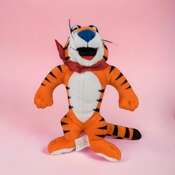 Vintage 1993 Kellogg's Tony the Tiger Plush | 10" Stuffed Animal | Frosted Flakes Mascot | 90s Throwback Toy