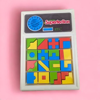 Vintage Superfection Puzzle Game, Brain Teaser,  Lakeside Toys,  Educational Game,  Kids Game,  Nostalgia