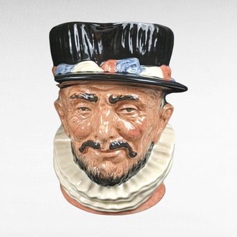 Royal Doulton Beefeater Toby Jug | Large Character Jug | D6206 | Vintage English Pottery | Gift for Collector