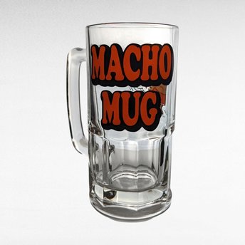 1979 Ziggy Macho Beer Mug | Vintage Ziggy Glass | Cartoon Beer Stein | Collectible Barware | Retro Kitchen Decor