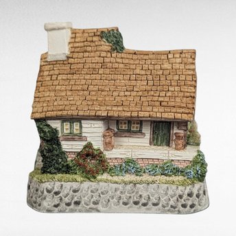 David Winter The Model Dairy Cottage | 1995 Handcrafted English Village Figurine | Collectible Miniature with Box | 4 Inches