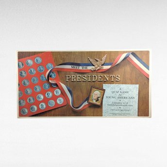 Vintage 1965 Meet the Presidents Quiz Game, Educational Game, History Game,  Homeschooling,  Collectible Game