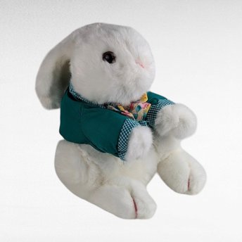 Vintage Dayton Hudson Bunny Plush, White Rabbit Plush, Stuffed Animal, Easter Bunny,  Plush Toy,  Gift for Child, Collectible Toy