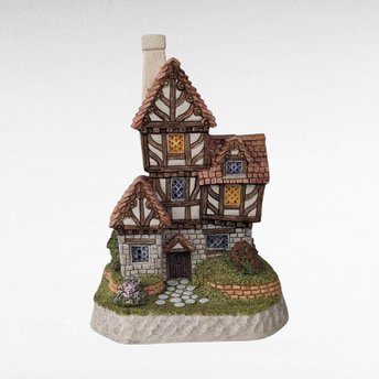 1993 David Winter Cottage "The Quack's Cottage" | with COA and Original Box | Vintage Collectible