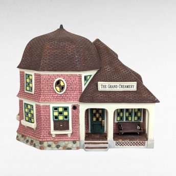 1998 Dept 56 Seasons Bay "The Grand Creamery" | Lighted House | Porcelain Building