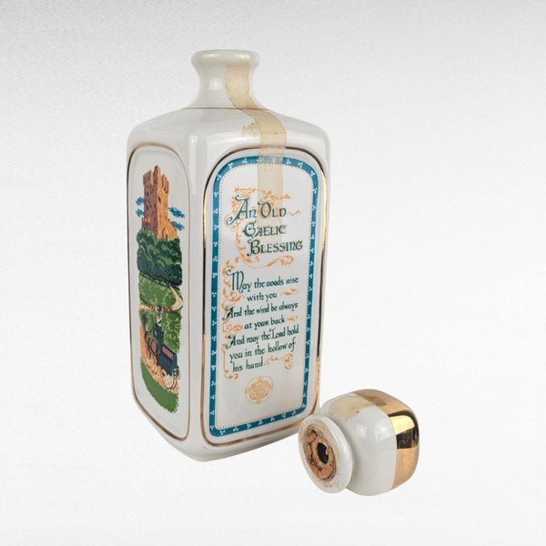 1970 Old Fitzgerald Empty Decanter, An Irish Toast.