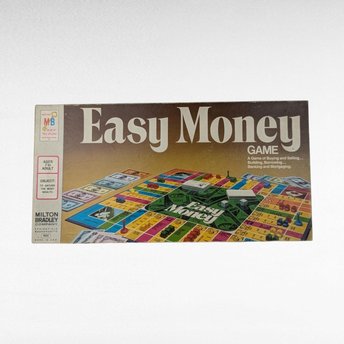 1974 Milton Bradley Easy Money Game, Vintage Board Game, Complete, Family Game Night, Collectible Board Game