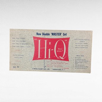 Vintage Hi-Q Game | New Double Master Set | Tryne Games | Brain Teaser Puzzle | Strategy Game | 1950s Game