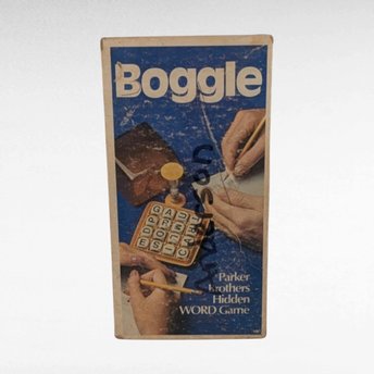 Vintage 1977 Parker Brothers Boggle Game - Complete with Instructions - Word Game - Family Game Night