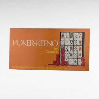 Vintage 1977 Cadaco Poker-Keeno Game - Complete - Family Game Night - Party Game