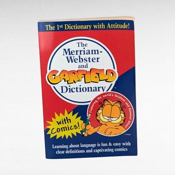 1999 Merriam-Webster Garfield Dictionary, Softcover, Children's Dictionary, Educational Book, Fun with Language, Gift for Students