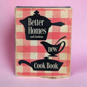 Vintage 1953 Better Homes and Gardens New Cookbook -  Binder Style Cookbook - Retro Recipes - Mid-Century Kitchen