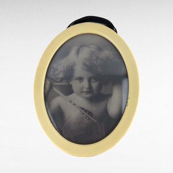 Vintage Cupid Awake Print | Framed Romantic Art | Cupid Decor | 6.5 Inches