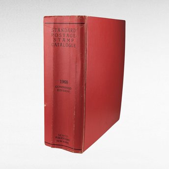 1968 Scott Standard Postage Stamp Catalogue Volume 1, Hardcover Collector's Edition, Philately Reference Book, Vintage Stamp Collecting