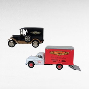 Vintage Ace Hardware Diecast Trucks - ERTL Bank & First Gear Replica - With Boxes