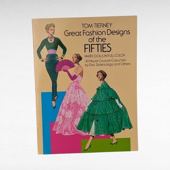 1985 Great Fashion Designs of the Fifties Paper Dolls, Tom Tierney, Complete Set, Vintage Paper Dolls, Gift for Collector