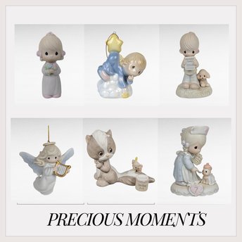 Vintage Precious Moments Figurine Lot, Angels, Children, Ornaments, Collectible Gifts