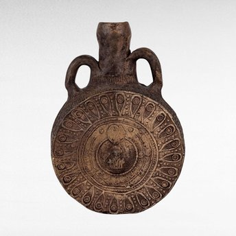 Handmade Pottery Flask, Rustic Pottery,  Earthenware Flask,  Decorative Vessel,  Boho Decor,  Unique Gift,  Artisan Made