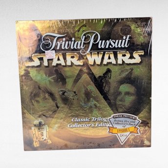 Vintage Trivial Pursuit Star Wars Classic Trilogy Collector's Edition, Sealed Board Game, Parker Brothers, 1997