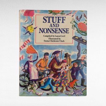 1989 Stuff and Nonsense, Laura Cecil, Children's Book, Illustrated, Vintage Hardcover, Gift for Kids, Bedtime Stories, Nursery Decor