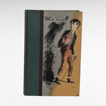 1939 Adventures of Oliver Twist by Charles Dickens, Heritage Illustrated Book, Vintage Literature, Collectible Book, Gift for Reader