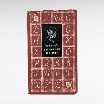 1955 Voltaire's Alphabet of Wit | Hardcover Book | Wit and Humor | French Literature | Gift for Book Lovers