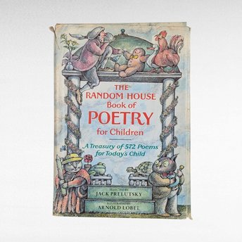 Vintage 1983 Children's Poetry Book, The Random House Book of Poetry for Children, Illustrated by Arnold Lobel, Kids Book, Gift for Readers