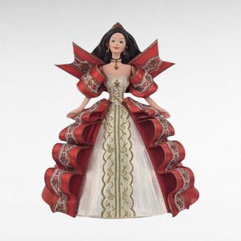 1996 Hallmark Keepsake Holiday Barbie Ornament | 4th in Series | Vintage Barbie Ornament | Christmas Ornament