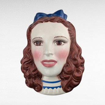 1995 Clay Art Wizard of Oz Dorothy Wall Mask | Turner Entertainment | Vintage Home Decor | Movie Memorabilia